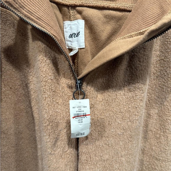 Aerie Sherpa Fleece Corset Zip Up Jogger Pants - Picture 6 of 8